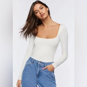 Forever 21 Women’s Long Sleeve Scoop Neck Bodysuit XS (tags on, never worn)
